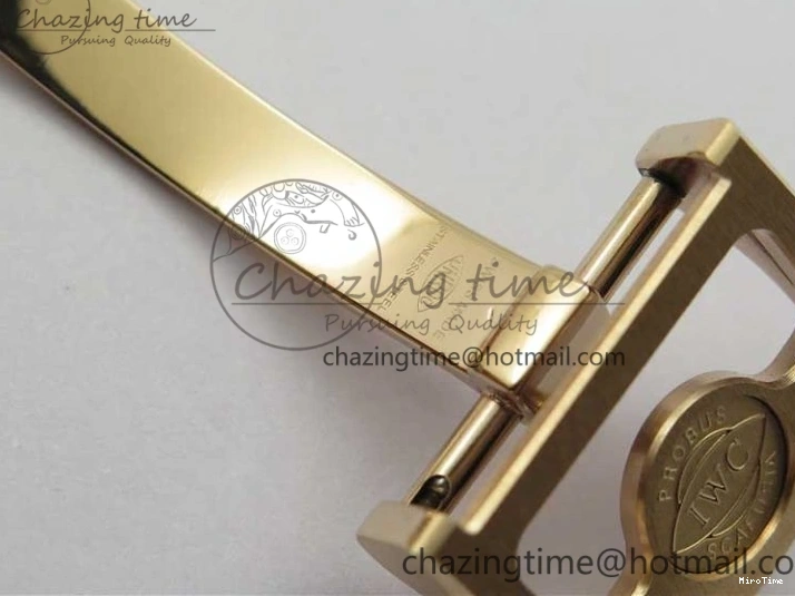 MIROTIME 0304 Premium Portugieser Perpetual Calendar IW503302 RG V9F 1:1 Best Edition Blue Dial on Black Leather Strap A 7098